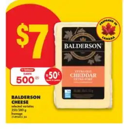 No Frills BALDERSON CHEESE, 250/280 g offer