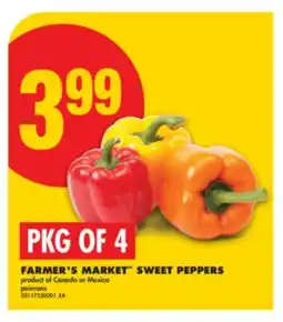 No Frills FARMER'S MARKET SWEET PEPPERS, PKG OF 4 offer