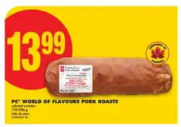 No Frills PC WORLD OF FLAVOURS PORK ROASTS, 730/900 g offer