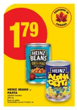 No Frills HEINZ BEANS or PASTA, 398 mL offer