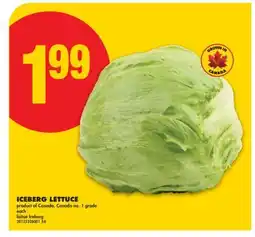 No Frills ICEBERG LETTUCE offer