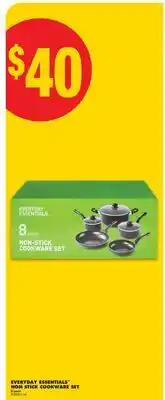 No Frills EVERYDAY ESSENTIALS NON STICK COOKWARE SET offer