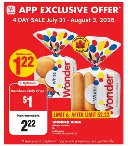 No Frills WONDER BUNS, 8's offer