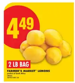 No Frills FARMER'S MARKET LEMONS, 2 LB BAG offer