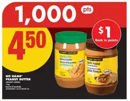 No Frills NO NAME PEANUT BUTTER, 1 kg offer