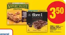 No Frills FIBRE 1 BARS, 125 g or NATURE VALLEY GRANOLA, 148-210 g offer