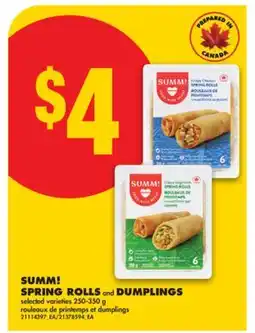 No Frills SUMM! SPRING ROLLS and DUMPLINGS, 250-350 g offer
