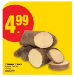 No Frills YELLOW YAMS offer