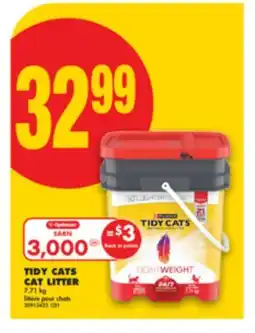 No Frills TIDY CATS CAT LITTER, 7.71 kg offer