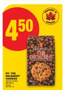 No Frills PC THE DECADENT COOKIES, 280/300 g offer