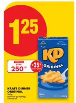 No Frills KRAFT DINNER ORIGINAL, 200 g offer