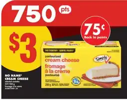 No Frills NO NAME CREAM CHEESE, 227/250 g offer