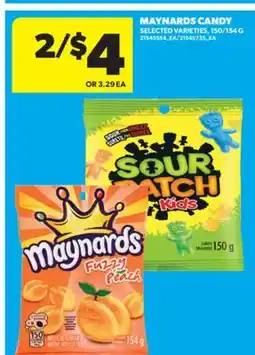 Real Canadian Superstore MAYNARDS CANDY, 150/154 G offer