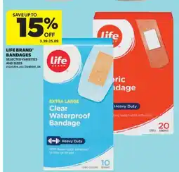 Real Canadian Superstore LIFE BRAND BANDAGES offer