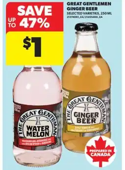 Real Canadian Superstore GREAT GENTLEMEN GINGER BEER, 250 ML offer
