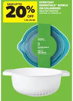 Real Canadian Superstore EVERYDAY ESSENTIALS BOWLS OR COLANDERS offer