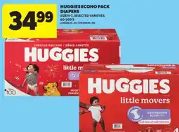 Real Canadian Superstore HUGGIES ECONO PACK DIAPERS, SIZE N-7, 60-200'S offer