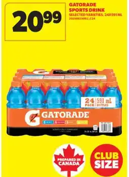 Real Canadian Superstore GATORADE SPORTS DRINK, 24X591 ML offer