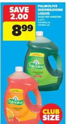 Real Canadian Superstore PALMOLIVE DISHWASHING LIQUID, 4.27 L offer