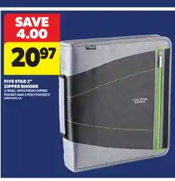 Real Canadian Superstore FIVE STAR 2 ZIPPER BINDER offer