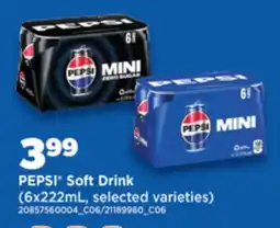 Real Canadian Superstore PEPSI SOFT DRINK, 6X222 ML offer