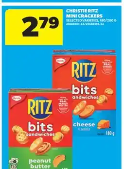 Real Canadian Superstore CHRISTIE RITZ MINI CRACKERS, 180/200 G offer