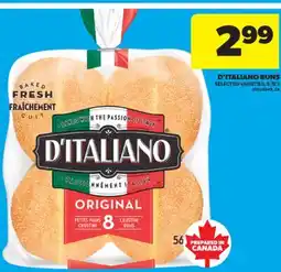 Real Canadian Superstore D'ITALIANO BUNS, 6/8'S offer