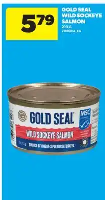 Real Canadian Superstore GOLD SEAL WILD SOCKEYE SALMON, 213 G offer