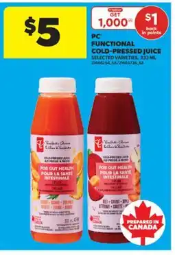 Real Canadian Superstore PC FUNCTIONAL COLD-PRESSED JUICE, 333 ML offer