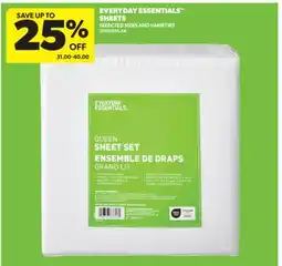 Real Canadian Superstore EVERYDAY ESSENTIALS SHEETS offer