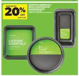 Real Canadian Superstore EVERYDAY ESSENTIALS METAL BAKEWARE OR BAKEWARE SETS offer