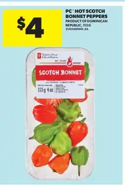 Real Canadian Superstore PC HOT SCOTCH BONNET PEPPERS, 113 G offer