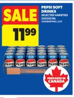 Real Canadian Superstore PEPSI SOFT DRINKS, 24X355 offer