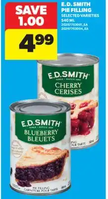 Real Canadian Superstore E. D. SMITH PIE FILLING, 540 ML offer