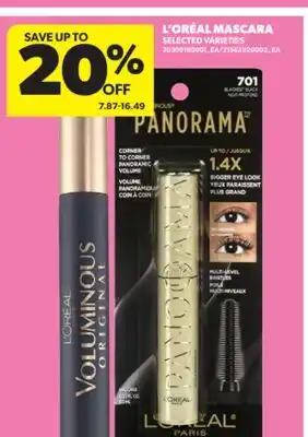 Real Canadian Superstore L'ORÉAL MASCARA offer