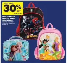 Real Canadian Superstore HEYS LICENSED BACKPACKS OR LUNCH BAGS offer