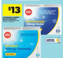 Real Canadian Superstore LIFE BRAND ALLERGY RELIEF PRODUCTS offer