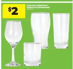 Real Canadian Superstore EVERYDAY ESSENTIALS OPENSTOCK DRINKWARE offer