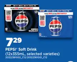 Real Canadian Superstore PEPSI SOFT DRINK, 12x355mL offer