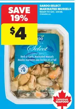 Real Canadian Superstore SARDO SELECT MARINATED MUSSELS, 250 ML offer