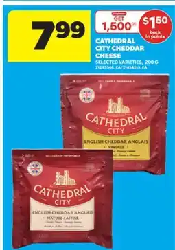 Real Canadian Superstore CATHEDRAL CITY CHEDDAR CHEESE, 200 G offer