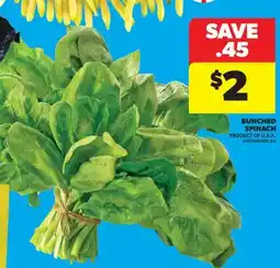 Real Canadian Superstore BUNCHED SPINACH offer