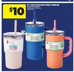 Real Canadian Superstore PC KIDS STAINLESS STEEL TUMBLER offer