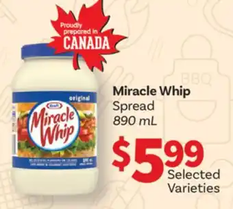 Fortinos MIRACLE WHIP SPREAD, 890 mL offer