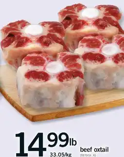 Fortinos BEEF OXTAIL offer