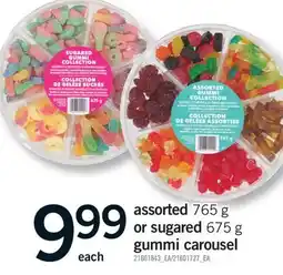 Fortinos ASSORTED, 765 G OR SUGARED, 675 G GUMMI CAROUSEL offer