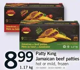 Fortinos PATTY KING JAMAICAN BEEF PATTIES, 1.17 kg offer