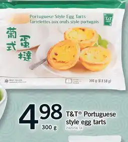 Fortinos T&T PORTUGUESE PORTUGUESE STYLE EGG TARTS, 300 g offer