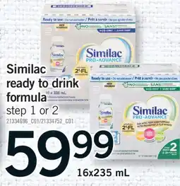 Fortinos SIMILAC READY TO DRINK FORMULA, 16X235 ML offer