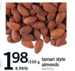 Fortinos TAMARI STYLE ALMONDS offer
